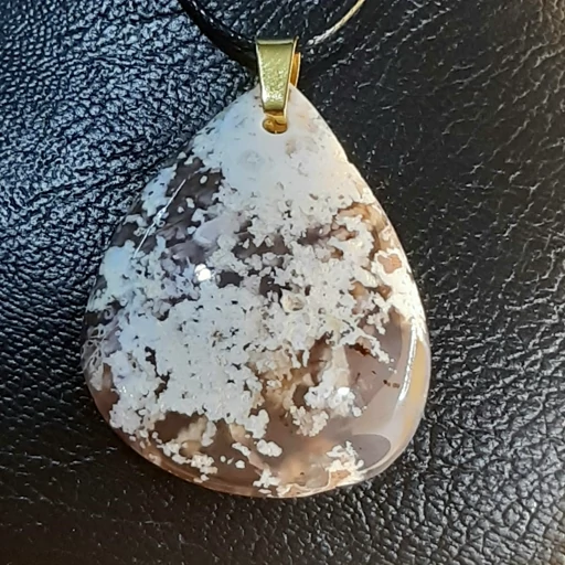 گردنبند عقیق شَجَری (Dendritic Agate) کد 16