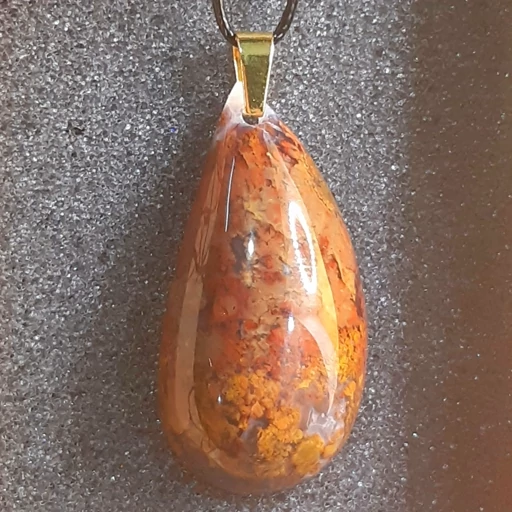 گردنبند عقیق کارنلین Carnelian شجر پاییزه کد 9