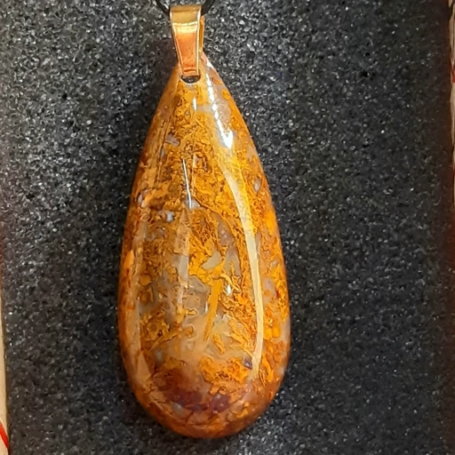 گردنبند عقیق شجر پاییزه کد 1