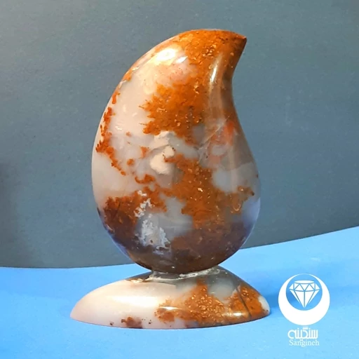 دکوری عقیق منظره پایه عقیق شجری بسیار زیبا